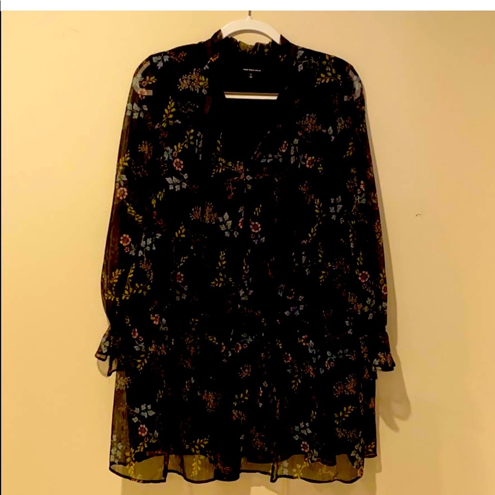 Who What Wear Floral Mini Dress XS NWT